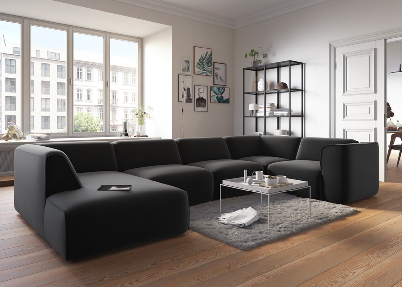 COUCH? Wohnlandschaft »Fettes Polster«, Modulsofa Set, Module einzeln für individuelle Zusammenstellung s. 
