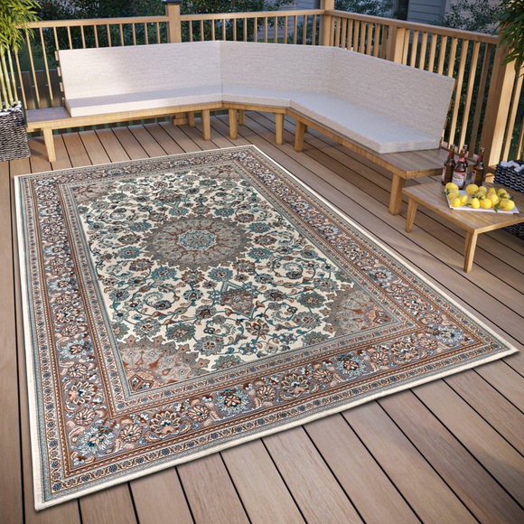 HANSE Home Teppich »Kadi«, rechteckig, In- und Outdoor, Orient-Design, wetterfest, pflegeleicht, robust