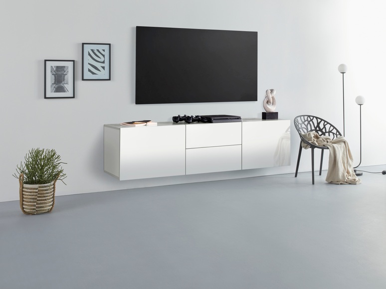 borchardt Möbel Lowboard »Sophia«, Breite 139 cm mit 2 Schubkästen, stehend und hängend