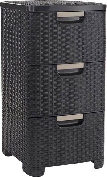 Curver Kommode »Schubladenschrank STYLE«, dunkelbraun