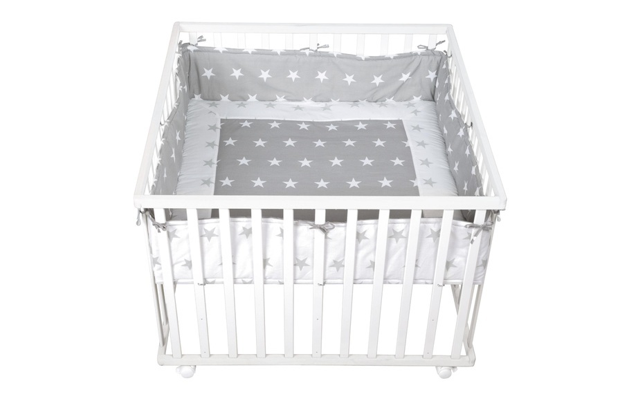 roba Laufgitter Cosiplay 100 x 100 cm weiß Little Stars