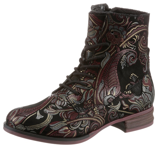 Josef Seibel Schnürboots »SANJA 01«, mit Fantasy-Print