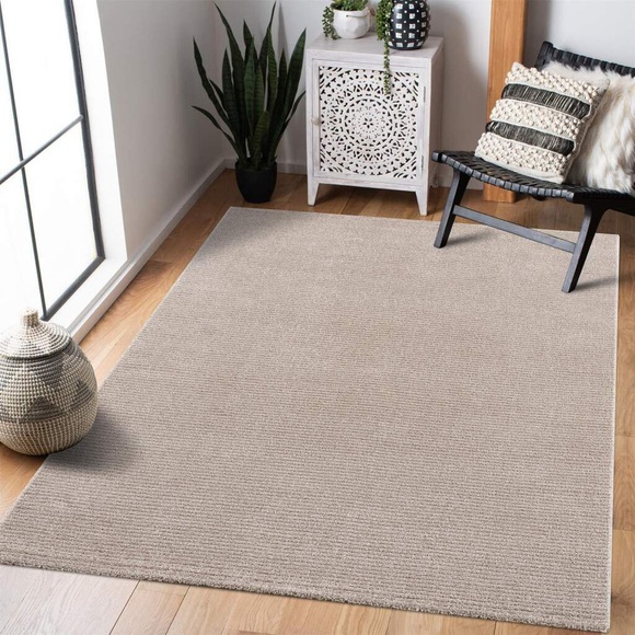 Carpet City Teppich »Fancy«, rechteckig, 12 mm Höhe, Kurzflor, Einfarbig, 3D-Optik, Wohnzimmer