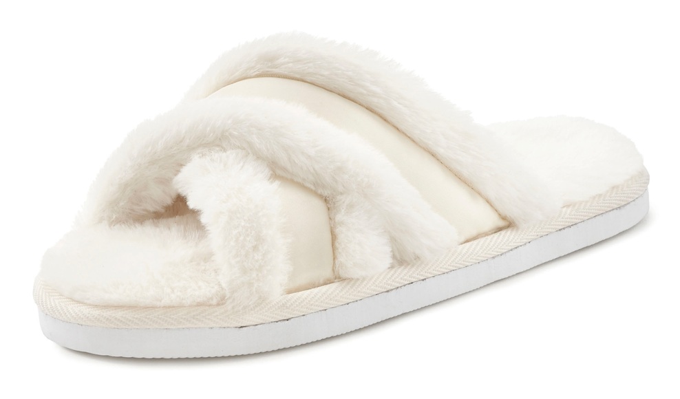 Vivance Dreams Hausschuh, Pantolette mit raffinierter Kreuzbandage VEGAN