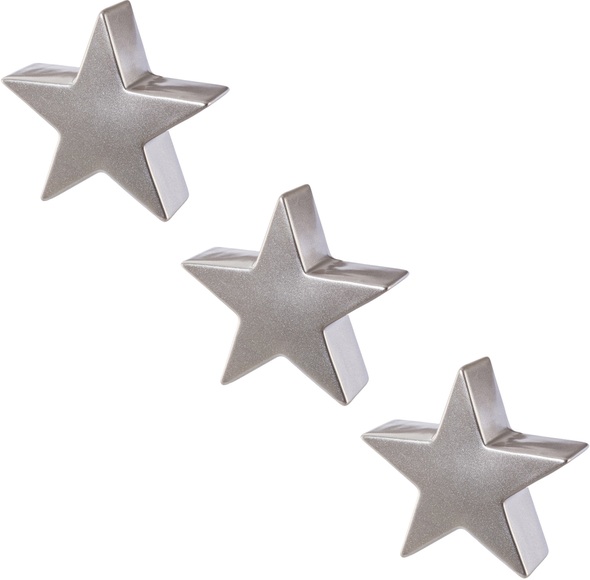 Creativ deco Dekostern, (3 St.), mit schimmernder Oberfläche