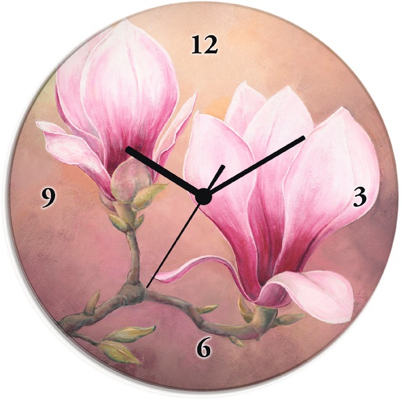 Artland Wanduhr »Späte Magnolie«