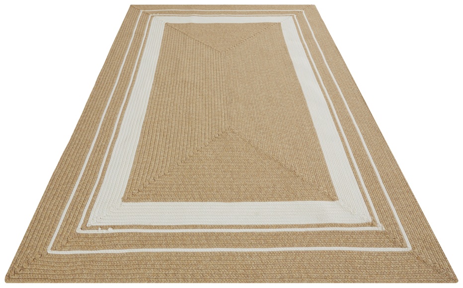 NORTHRUGS Teppich »Trenzado«, rechteckig, In- & Outdoor, Handmade-Look, Gewebt, Wetterfest, Balkon, Wohnzimmer