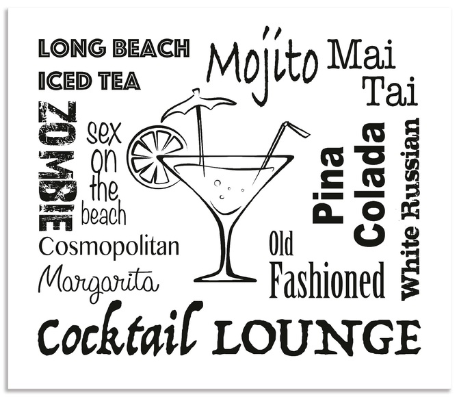 Artland Küchenrückwand »Cocktail Lounge«