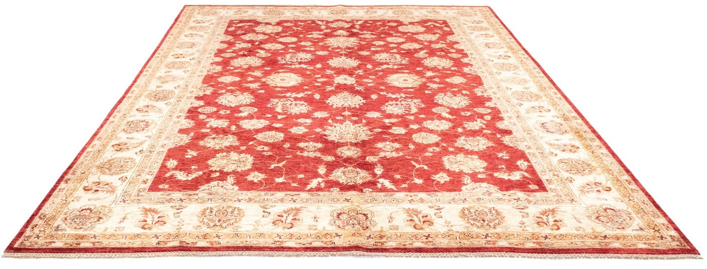 morgenland Wollteppich »Ziegler Teppich handgeknüpft rot«, rechteckig, 6 mm Höhe
