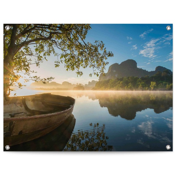 Reinders! Poster »Boot auf dem See«, Outdoor für Garten oder Balkon
