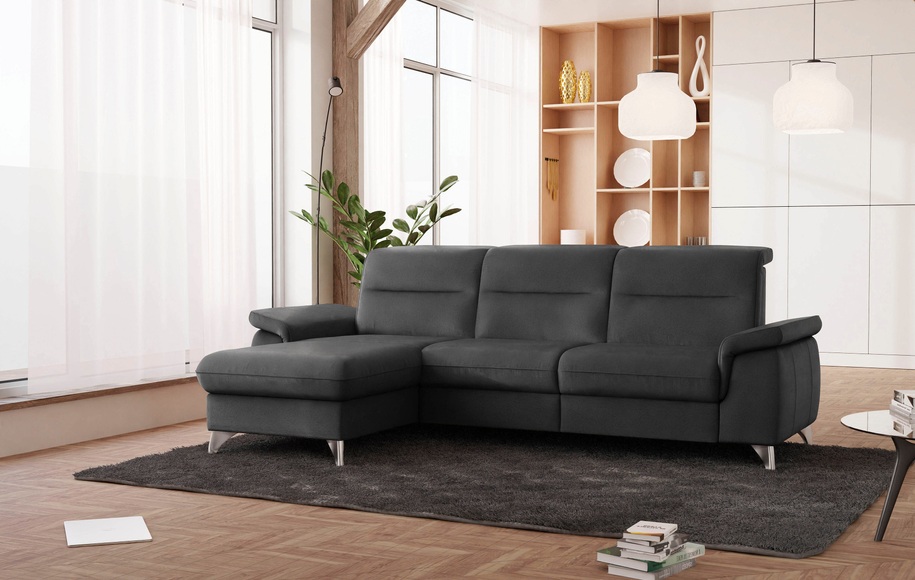 SCHÖNER WOHNEN LAMINAT Ecksofa, wahlweise mit motorischer Relaxfunktion