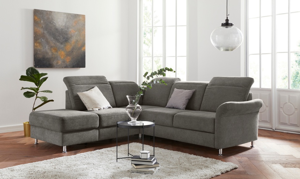 sit&more Ecksofa, inklusive Federkern, wahlweise mit Kopfteilverstellung, Bettfunktion und Stauraum