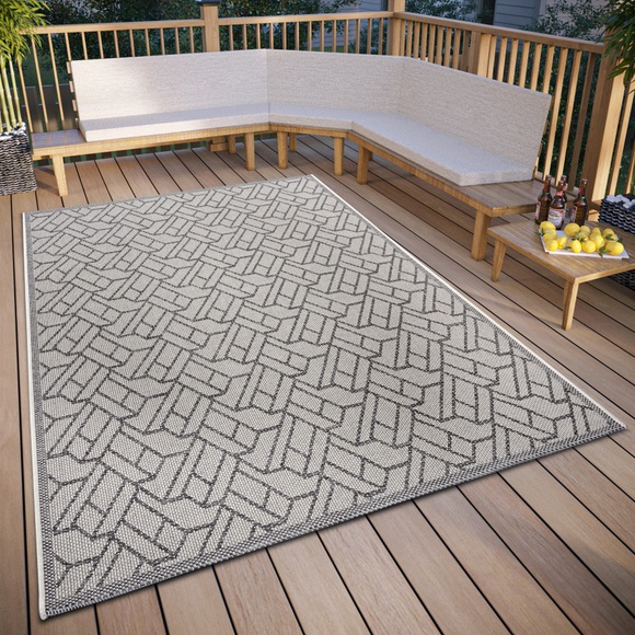 HANSE Home Teppich »Eru«, rechteckig, strapazierfähig, pflegeleicht, robust, In- und Outdoor, wetterfest