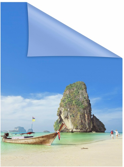 LICHTBLICK ORIGINAL Fensterfolie »Thailand«, 1 St., blickdicht, strukturiertKlebepunkte
