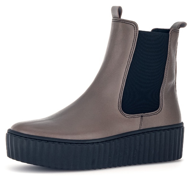 Gabor Chelseaboots, mit kontrastfarbiger Plateausohle