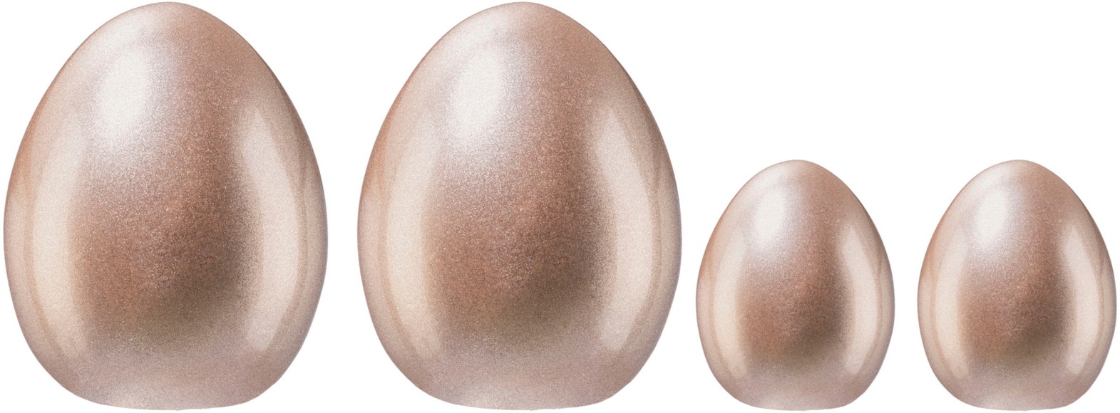 Creativ home Osterei »FLASH«, (Set, 4 St.), Frühjahrsdeko aus Keramik, mit glitzernder Oberfläche