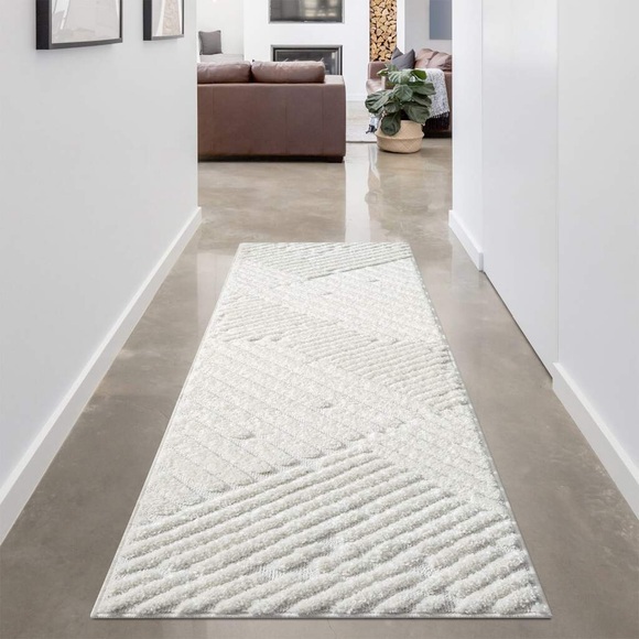 Carpet City Hochflor-Teppich »FOCUS749«, rechteckig, Boho-Teppich, Hochtief-Muster/ 3D-Effekt, für Wohnzimmer, Schlafzimmer