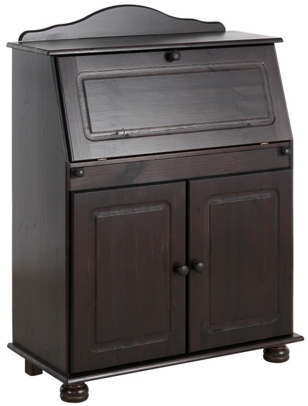 Home affaire Sekretär »Mette, Schreibtisch im Landhausstil,«, aus Massivholz, Breite 82 cm