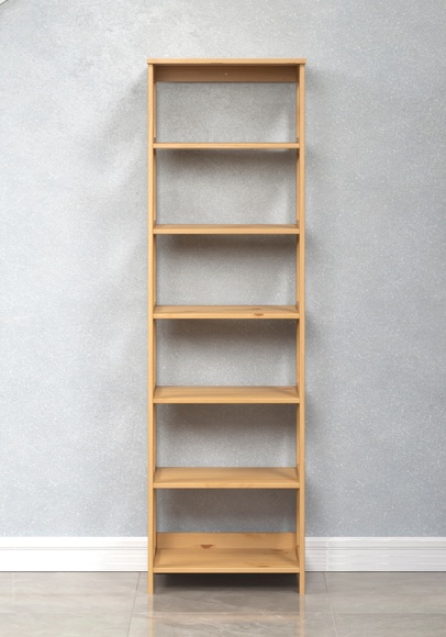 INTER-FURN Ablageregal »Arona«, (1 St.), Standregal aus Massivholzl, Kiefer gewachst, B/H/T: 50 / 170 / 35 cm