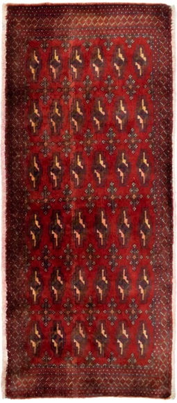 morgenland Wollteppich »Turkaman Teppich handgeknüpft rot«, rechteckig, 8 mm Höhe