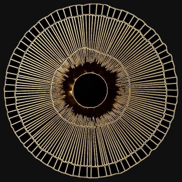 Leonique Leinwandbild »Das Auge«, Abstrakt, (1 St.), Akustikbild mit sehr guten Schallabsorptions-Eigenschaften