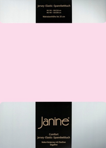 Elastik-Jersey-Spannbetttuch Janine weiss Größe: 019
