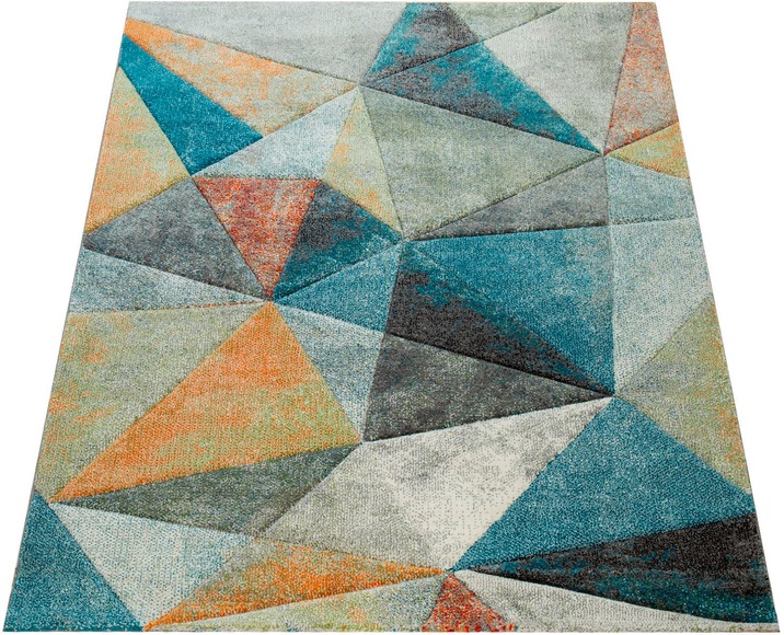 Paco Home Teppich »Brilliance 712«, rechteckig, Kurzflor, modernes geometrisches 3D-Design
