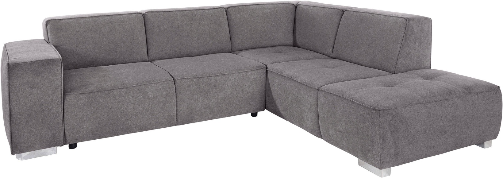 INOSIGN Ecksofa »Sapporo«, wahlweise Bettfunktion oder Sitztiefenverstellung, Federkern
