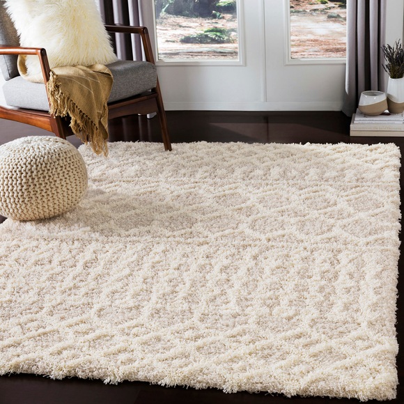 Surya Hochflor-Teppich »Geometric«, rechteckig, Langflor; Höhe 52 mm