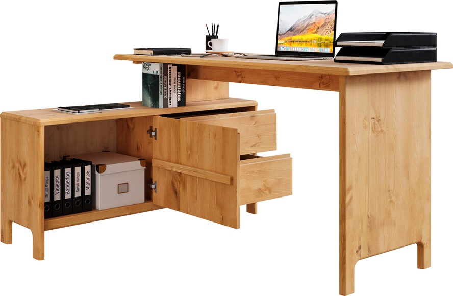 Home affaire Schreibtisch »Liva«, Breite 140-220 cm