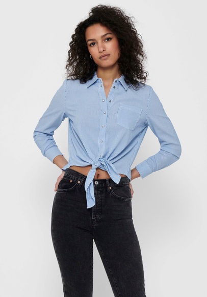 Bluse, Langarm Damen Weiss L