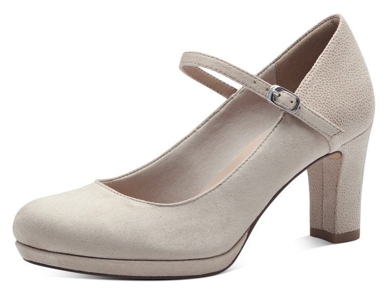 Tamaris Spangenpumps, mit Metallic-Applikation an der Ferse und Absatz