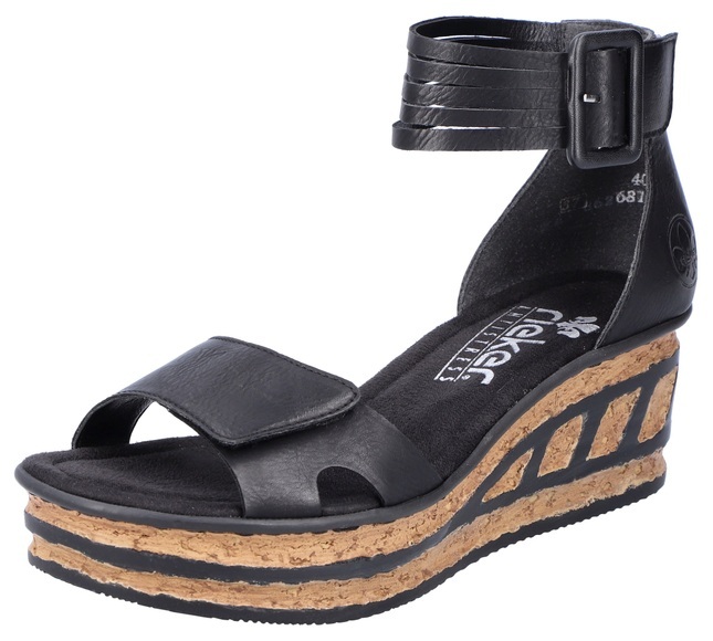 Rieker Sandalette, mit trendiger Laufsohle in Kork-Optik