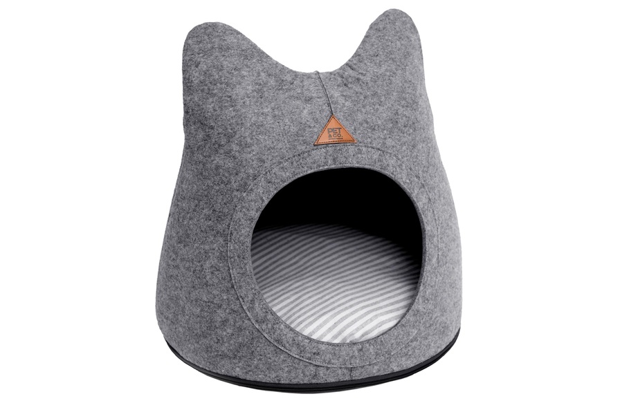 PET & Co. - Katzenhöhle NALA - anthrazitgrau - Mischmaterial - 45 cm