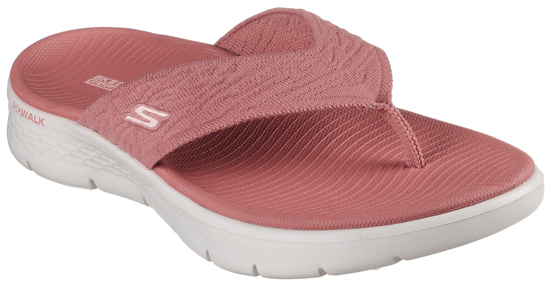 Skechers Zehentrenner »GO WALK FLEX SANDAL-SPLENDOR-X«, Sommerschuh, Schlappen, Poolsildes mit Goga Mat Footbed