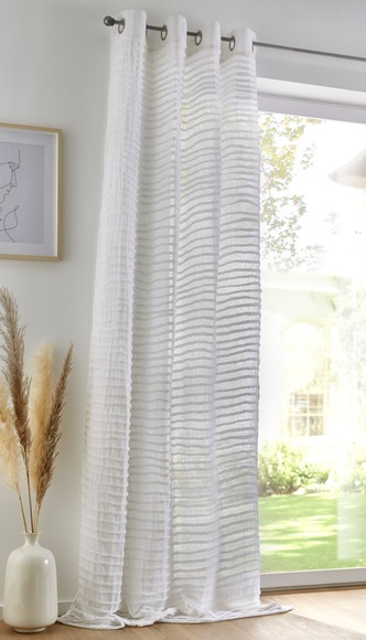 Kutti Vorhang »Crinkle allover«, (1 St.), weicher Musseiin, lichtdurchlässig, handmade