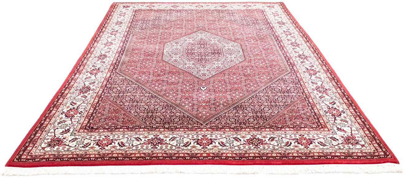 morgenland Wollteppich »Bidjar Teppich handgeknüpft rot«, rechteckig, 10 mm Höhe