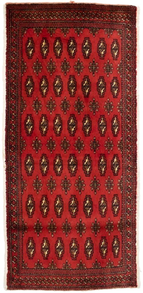 morgenland Wollteppich »Turkaman Teppich handgeknüpft rot«, rechteckig, 8 mm Höhe