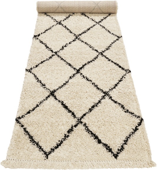 Wecon home Hochflor-Läufer »STUDIO two«, rechteckig, 35 mm Höhe, Wohnzimmer, Berber Optik