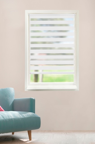 GOODproduct Doppelrollo »Gracee«, Lichtschutz, Sichtschutz, ohne Bohren, freihängend, nachhaltig, recyceltes Polyester, schnurlos, monochrom, basic, Klemmträger