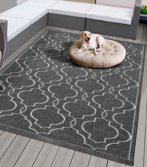 merinos Teppich »Tenerife Plus 54090«, rechteckig, In- und Outdoor geeignet, robuster Kurzflor, Balkon, Aussenbereich