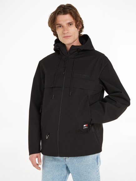Tommy Jeans Plus Outdoorjacke »TJM TECH OUTDOOR CHICAGO EXT«, mit Kapuze