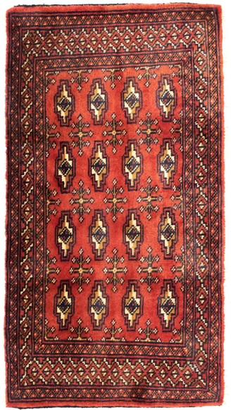 morgenland Wollteppich »Turkaman Teppich handgeknüpft rot«, rechteckig, 8 mm Höhe