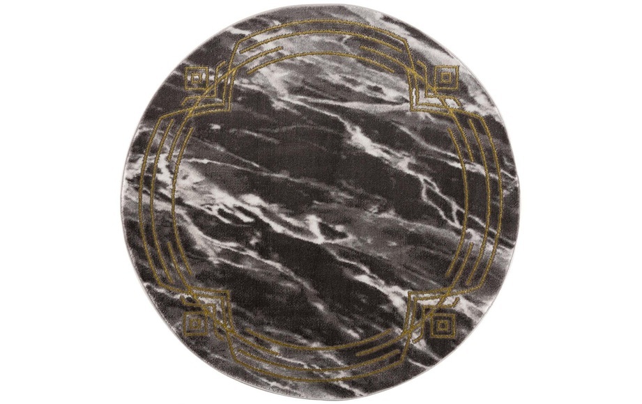 Teppich »Noa black«, rund, - mm Höhe