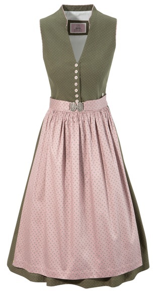 MarJo Dirndl, (2 tlg.), Damen, Schürzenband mit modischer Metallschliesse