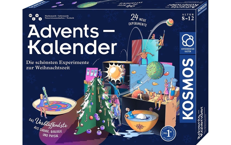 Adventskalender - Die schönsten Experimente zur Weihnachtszeit 2023, Experimentierkasten