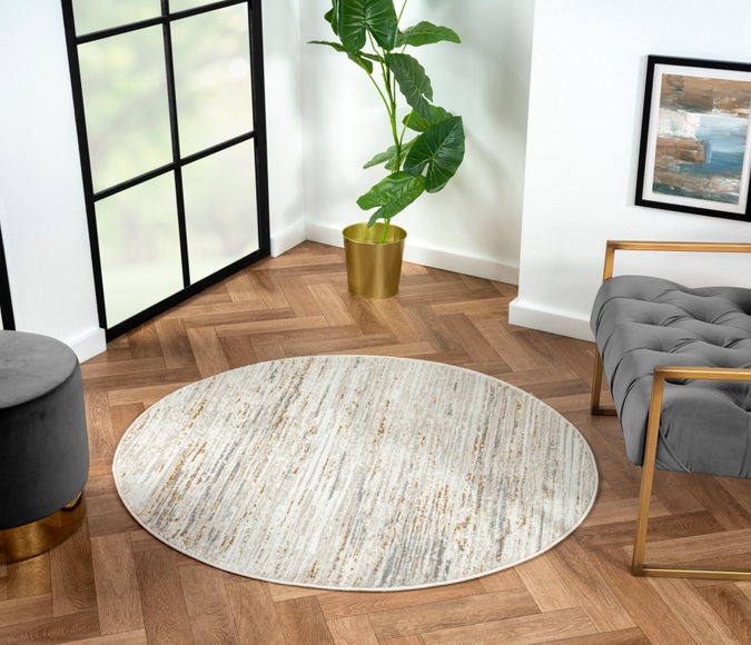Myflair Möbel & Accessoires Teppich »My Passion«, rund, Kurzflor, Retro-Style, besonders weich durch Microfaser
