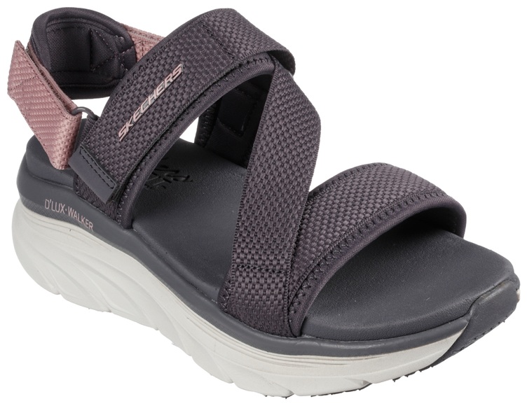 Skechers Sandale »D'LUX WALKER-KIND MIND«, mit abnehmbarem Fersenriemen