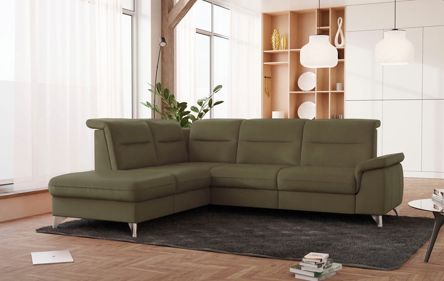 SCHÖNER WOHNEN LAMINAT Ecksofa, wahlweise mit motorischer Relaxfunktion