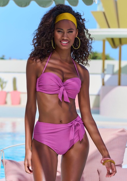 Buffalo Bügel-Bandeau-Bikini, mit Zierschleifen
